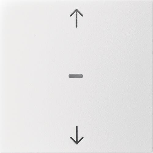 Berker 80961299 Abdeckung Tastsensor 1-fach, Pfeil S.1/B.3/B.7, polarweiß matt