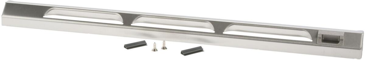 Bosch Siemens 00662803 Blende, Edelstahl mit Verriegelungseinsatz, inkl. Kantenschutz Dichtung