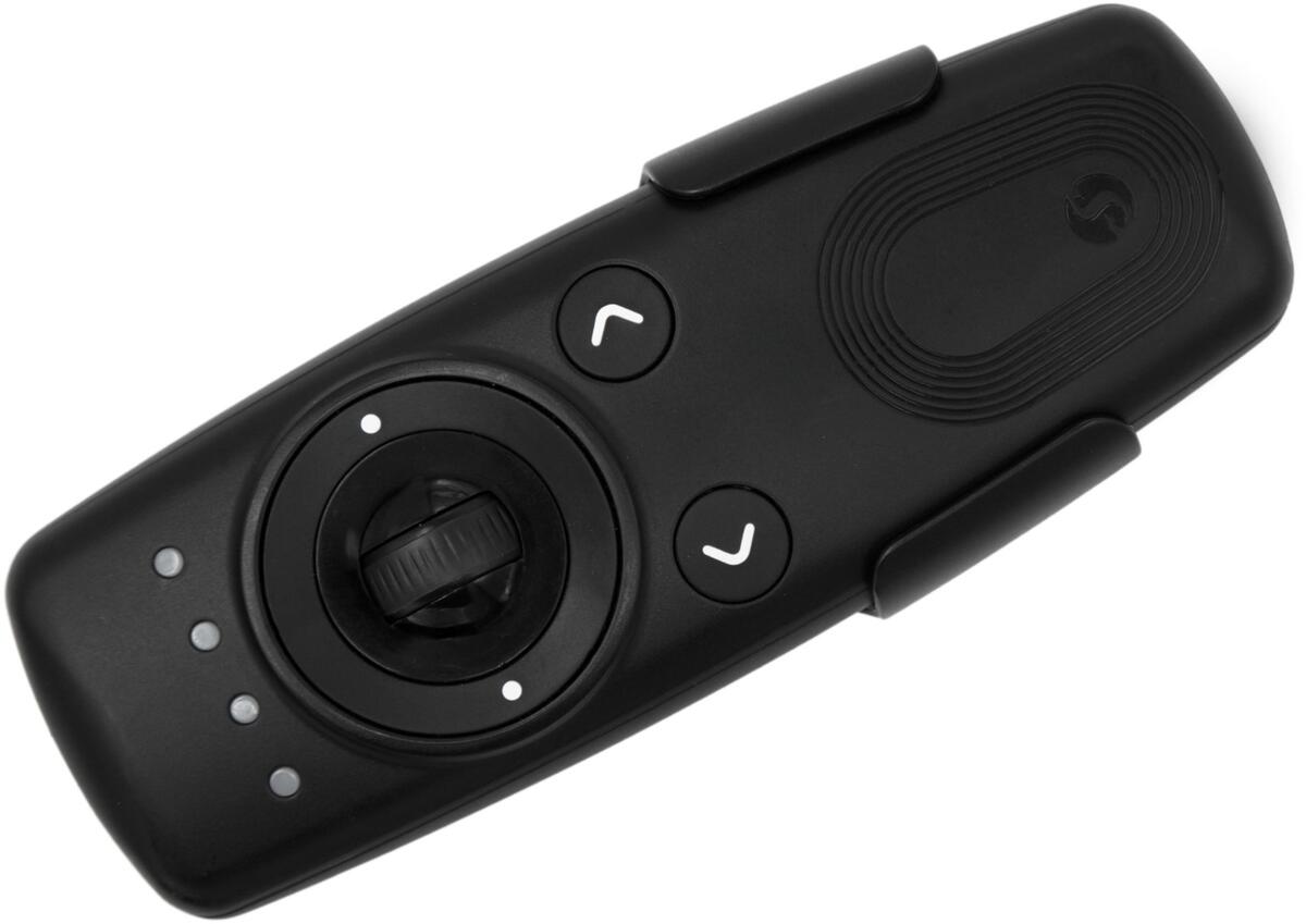 Shelly Blu Remote Contro ZB Fernbedienung, Bluetooth, Zigbee, 4 Kanäle, Gestensteuerung, Scrollrad, inkl. Halterung, schwarz