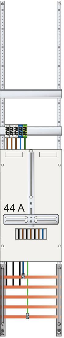 ABN Z19110D Zählerplatz 3Pkt 1Z(44A) mit Klemmstein