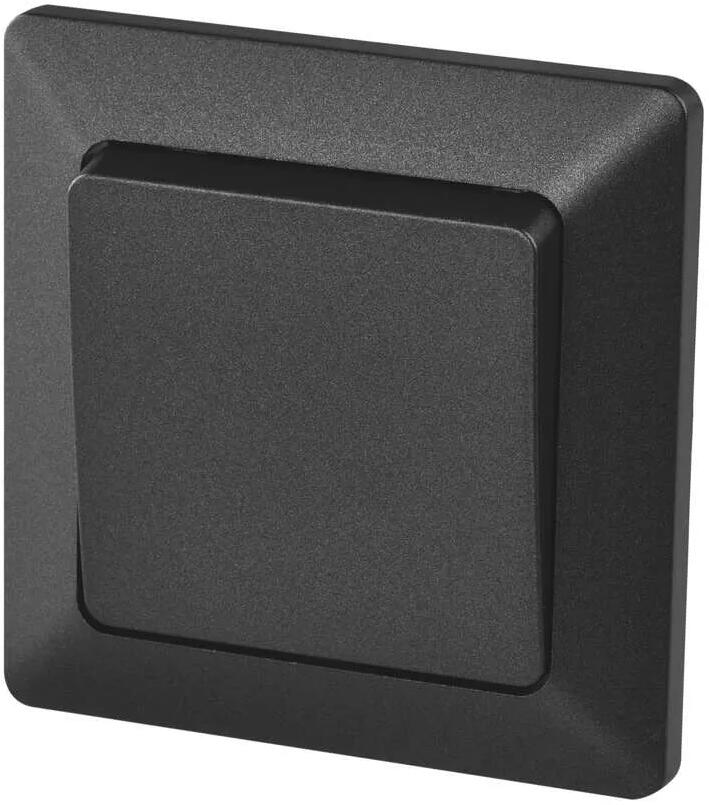 EMOS A6100.5 Wechselschalter Nr. 1,6, IP20, 1 Taste, anthrazit (1906200105)