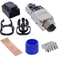 InLine RJ45 Stecker Cat.6A 500MHz, feldkonfektionierbar, geschirmt, 10Gb/s (76204D)