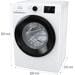 Gorenje WNEI84BPS 8kg Frontlader Waschmaschine, 60cm breit, 1400U/Min, Kaltwäsche, Temperaturwahl, LED Display, Kindersicherung, Weiß