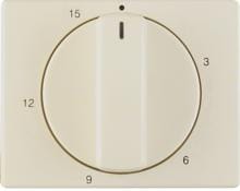 Berker 16340002 Zentralstück mit Regulierknopf für mechanische Zeitschaltuhr, Arsys, weiß/ glänzend