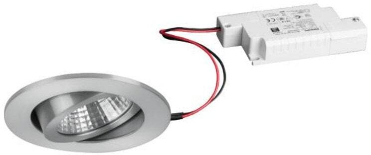 Brumberg LED-Einbaustrahlerset Phasenabschnitt dimmbar, 7W, 770lm, 4000K, aluminium matt (39361254)