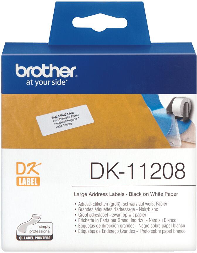 Brother DK-11208 Adress-Etiketten, groß