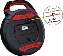 Runpotec GF3 SLIM Ø 4,5 mm Glasfaserstab Ø 3 mm - Kabeleinziehwerkzeug mit Meterzähler - 30m, Gesamtbruchlast 100kg, Rohr-ID Ø 5-40 mm, für FTTH Installation (10208)