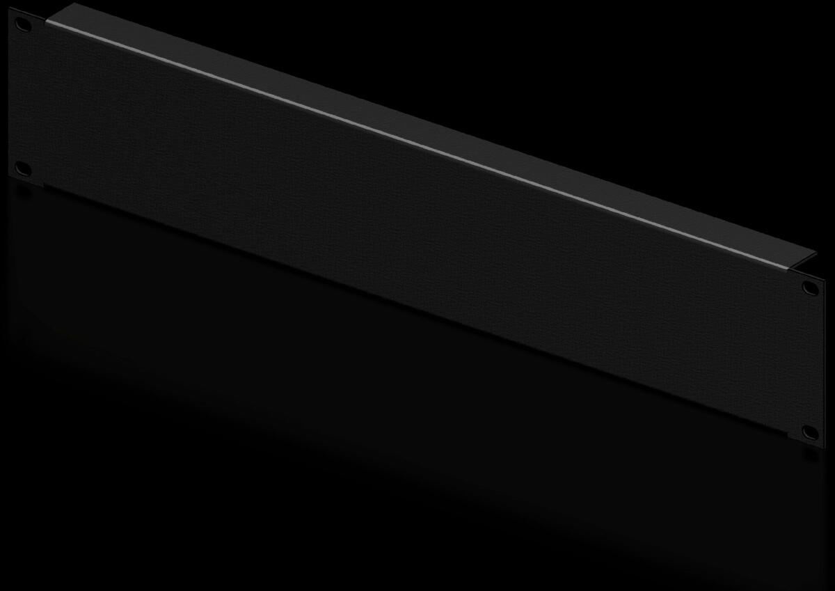 Rittal DK 7152.005 Blindpanel 482,6 mm (19"), zum Verschließen freier Bereiche innerhalb der, 482,6 mm (19")-Montageebene, 2 HE, Einbauhöhe: 88 mm