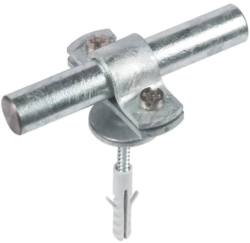 Dehn SH ZS 16 KD8X40 STTZN ZG Stangenhalter m. Abdeckscheibe f. Rd 16mm St-ZG m. Befest.-Mat. (275260)