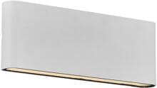 Nordlux Kinver 26 Wandleuchte, LED, IP54, 990L, 10W, Aluminium, weiß (2118181001)