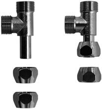 Clage 40014 Montagesatz für 2 Zapfstellen, T-Stück, für geschlossene Wasserspeicher, chrom