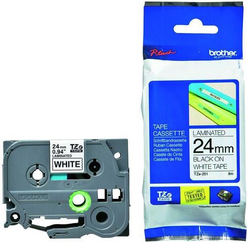 Brother TZE-S221 Schriftbandkasette 9mm, 8m, weiß/schwarz Elektroshop ...