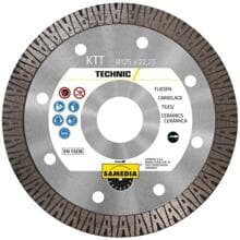 Samedia KTT 125x22,23 Diamant-Trennscheibe KTT für Fliesen, silber (311662)