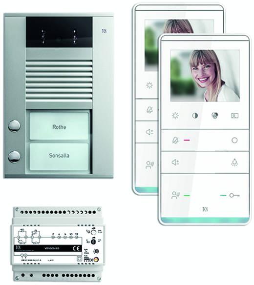 TCS PVE16020-0010 video:pack, 2Tasten, weiß/silber