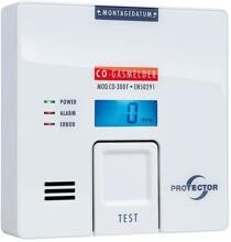 M-E CO-300-F CO-Gasmelder mit beleuchtetem Display und FIGARO-Sensor, weiß (20566)