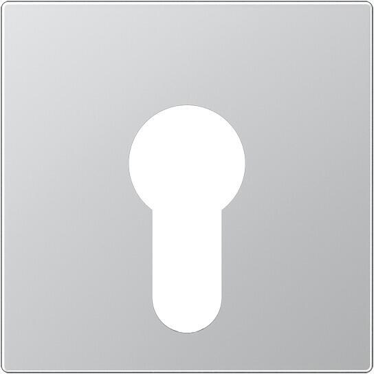 Abdeckung für Schlüsselschalter, Aluminium, Jung A525PLAL