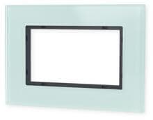 Abdeckrahmen 1,5fach, Glas Mint, System 55 Esprit, Gira 100118