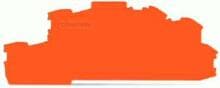 Wago 2003-6692 Abschluss- und Zwischenplatte, 0,8 mm, orange