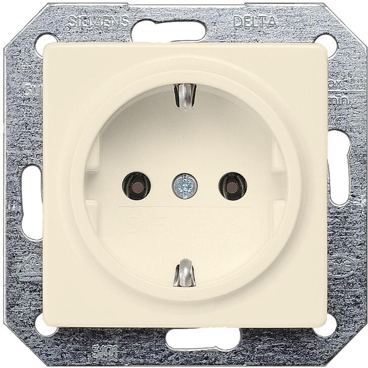 Siemens DELTA i-system Schuko-Steckdose 10/16A, 250V, elektroweiß (5UB1551)