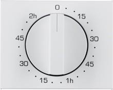 Berker 16357109 Zentralstück mit Regulierknopf für mechanische Zeitschaltuhr, K.1, polarweiß glänzend