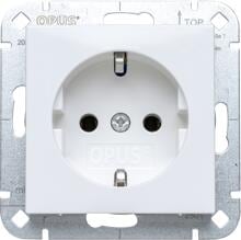 OPUS 55 Schutzkontakt-Steckdose Premium, polarweiß (512.200.37)