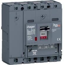 Hager HES101GC Leistungsschalter h3+ P160 LSnI 4P4D N0-50-100% 100A 70kA CTC
