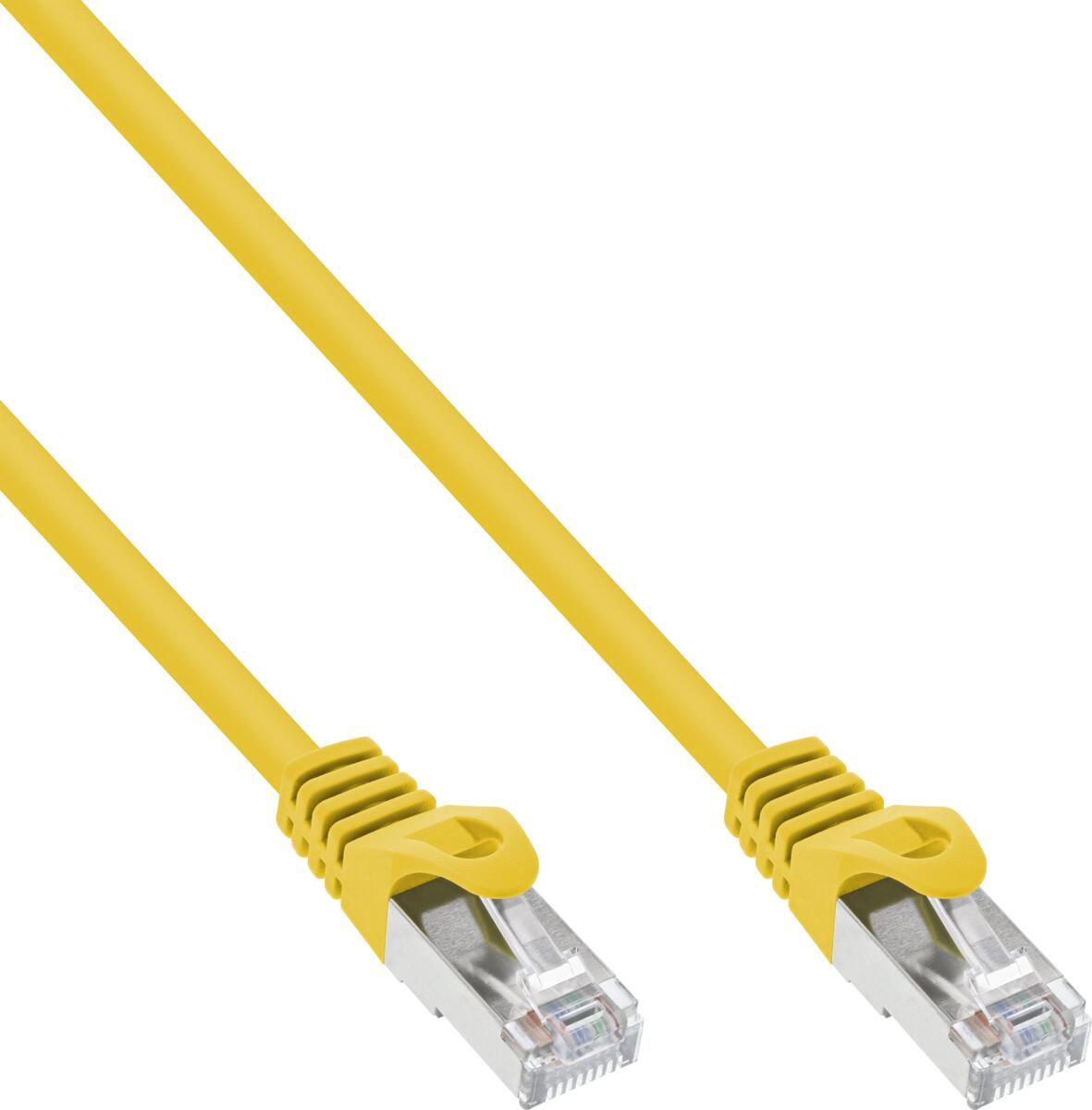 InLine Patchkabel, SF/UTP, Cat.5e, gelb, 10m (72500Y)