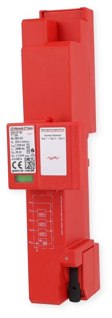 Dehn DSH ZP B2 TT 255 Kombiableiter Typ1+2 (909331)