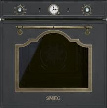 Smeg SFP67C1TAOF EEK: A Einbaubackofen, 59,7 cm breit, 65 L, Pyrolyse, Cool Door, Programmuhr, schwarz