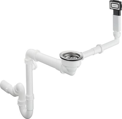 Hansgrohe D16-10 Manuelle Ab- und Überlaufgarnitur für Einzelbecken (43927000)