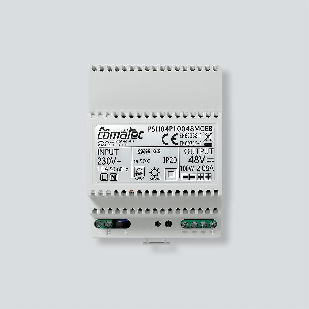 Siedle PSH04P10048MGEB Netzgerät 48 V DC, 2 A, 230 V AC, im Schalttafelgehäuse, 4 TE, für Siedle IQ WLAN-Betrieb weiß (210012600-00)