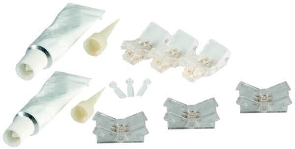 Rutec B70590 VARDAflex LED-Strips Verbinder-Set Push Einführung, 8mm, IP67