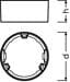 LEDVANCE DL SLIM FRAME DN 105 WT Downlight Slim Round Frame, weiß