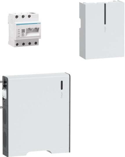 Hager flow R3 System Wechselrichter (6kW) enthält EMC, Batterie 5,5 kWh ...