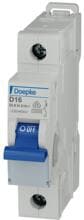 Doepke Leitungsschutzschalter 1-Polig, D-Charakteristik, 16A, 230V AC, 10kA, REG, grau (DLS 6I D16-1 10KA)