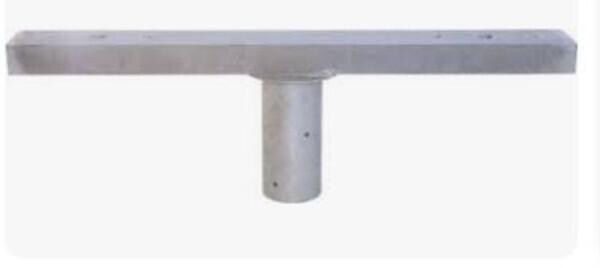Metalogalva TR76KC100D1 Aufsatztraverse, Lichtmast, 2 Scheinwerfer, 76x1000mm, Stahl (TR76KC100D1)