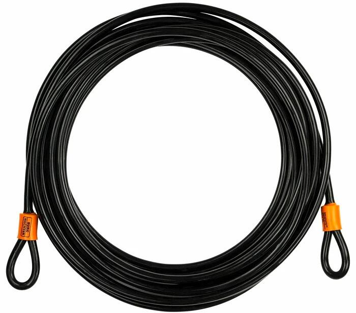 Burg Wächter 750 1000 Universal-Seil, mit Ösen, Länge 10000mm, Stahl, schwarz (11440)