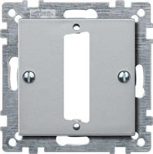 Zentralplatte für D-Subminiatur-Steckverbinder 25-polig, aluminium matt, Merten 468360