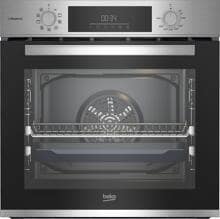 Beko BBIS12301XE A+ Einbaubackofen, 60 cm breit, 72 L, 9 Programme, Kindersicherung, SteamShine, Edelstahl