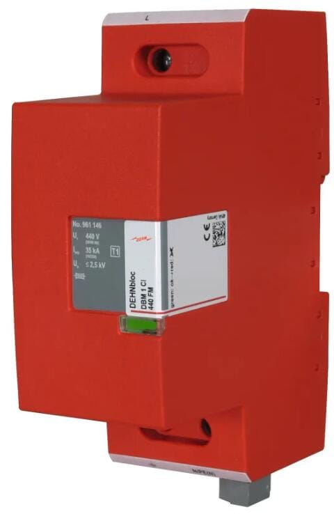 Dehn DBM 1 CI 440 FM Koordinierter Blitzstromableiter Typ 1 DEHNbloc Maxi CI 440 V AC m.Vorsicherung (961146)