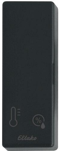 Eltako FTFB-am Funk-Temperatur-Feuchtesensor, Schwarz (30000429)