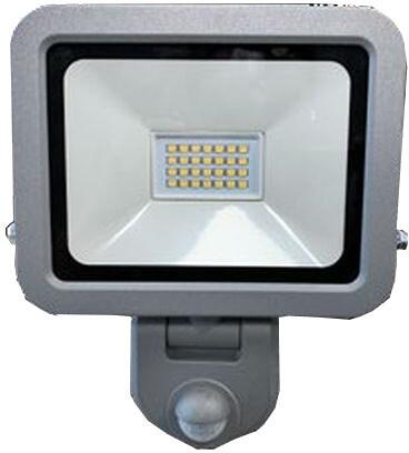 Protec.class PLEDWSB50 LED-Wandstrahler mit Bewegungsmelder, 50W, 4000lm, 4000K, silber (PLEDWSB50)