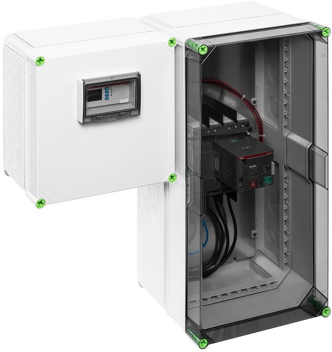 Spelsberg GNA 7310 Netz- und Anlagenschutz, transparent, Schutzart IP65, Schlagfestigkeit IK08, Schutzklasse II, Bemessungsspannung 400V AC, halogenfr