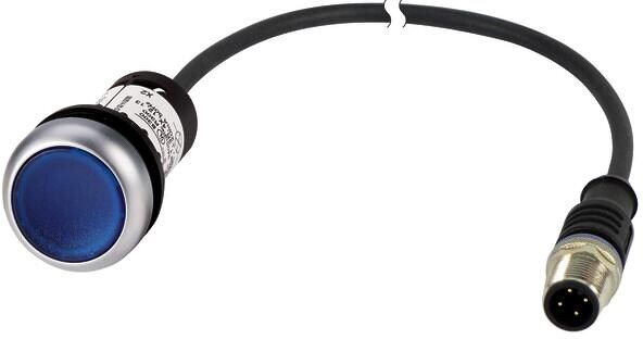 Eaton C22-DRL-B-K10-24-P1 Leuchtdrucktaste mit M12A-Stecker, rastend, blau (185557)