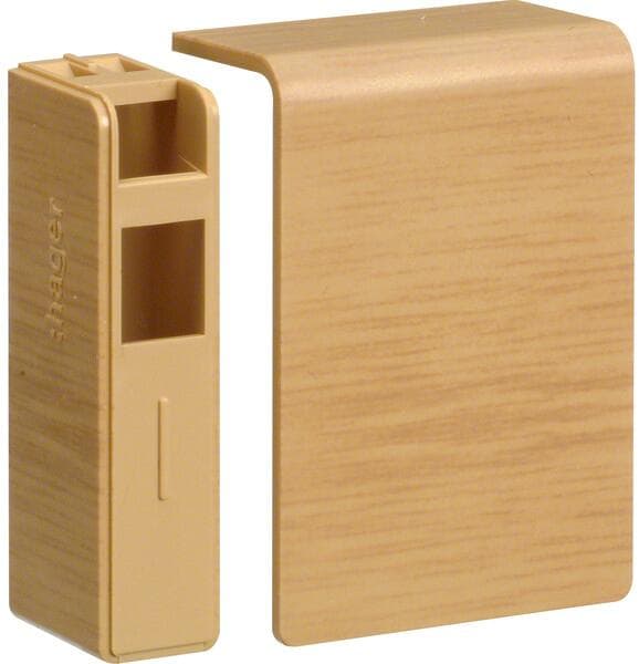 Hager SL200556D5 Endstück schnittkaschierend halogenfrei zu SL 20x55mm, Eiche