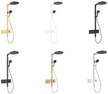 hansgrohe Raindance Alive S Duschsystem 300 2 Strahlarten mit ShowerSelect Comfort, Metall, 10,8 l/min, 300 mm