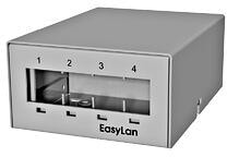 EasyLan preLink / fixLink Unterbaupanel/Consolidation Point 4 Port, grau (CKVPL0041E)