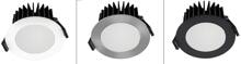 EVN SOLIDO 85 LED Deckeneinbauleuchte, rund, IP54, 220-240V, 3000K/4000K/5700K, dimmbar, Ø103mm, extrem breitstrahlend >80°