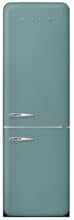 Smeg FAB32REGM6 50's Style Retro Stand Kühl-Gefrierkombination, 60 cm breit, 331 L, NoFrost, Türanschlag rechts, emerald green matt
