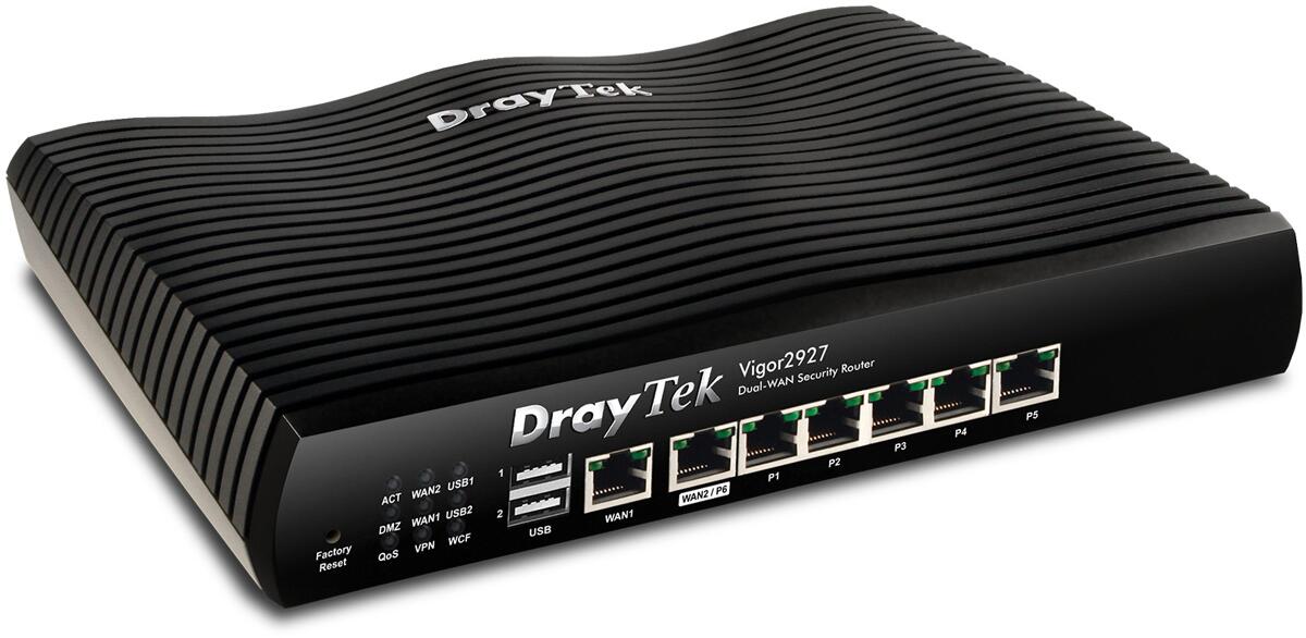 DrayTek Vigor 2927Vac VPN Router (DualWAN, VoIP, WLAN ac) (V2927Vac-DE-AT-CH)
